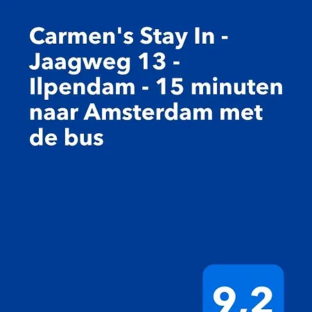 Carmen's In - Jaagweg 13 - - 15 Minuten Amsterdam Met De Bus *